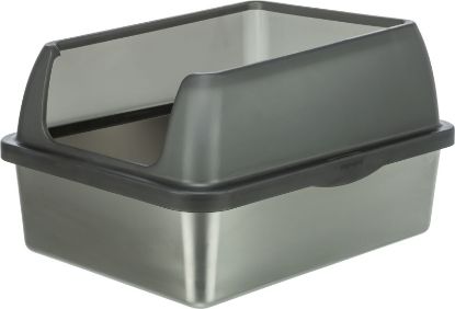 Εικόνα της Stainless steel litter tray, with rim, 40 × 29 × 52 cm, grey