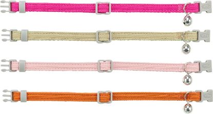 Εικόνα της Cat collar, cotton-look, 20–30 cm/10 mm, various