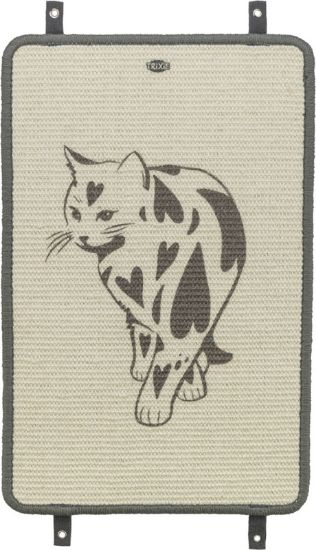 Picture of Scratching mat, with print, 55 × 35 cm, taupe